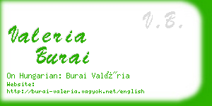 valeria burai business card